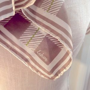 ECHO 100% Silk Plaid Designer Scarf